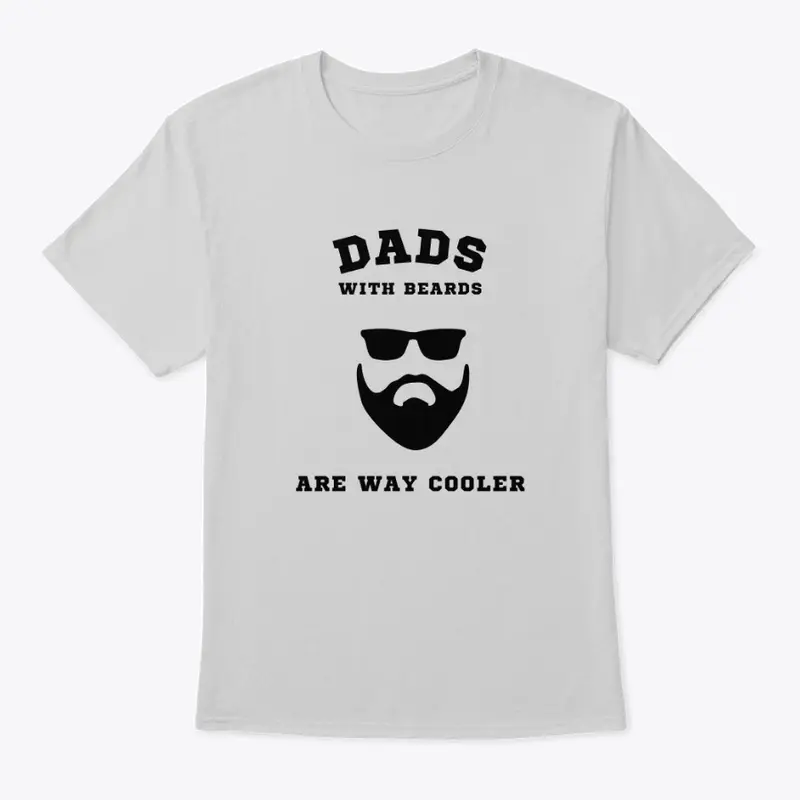 Dads with beard black text