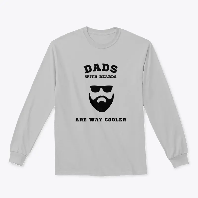 Dads with beard black text